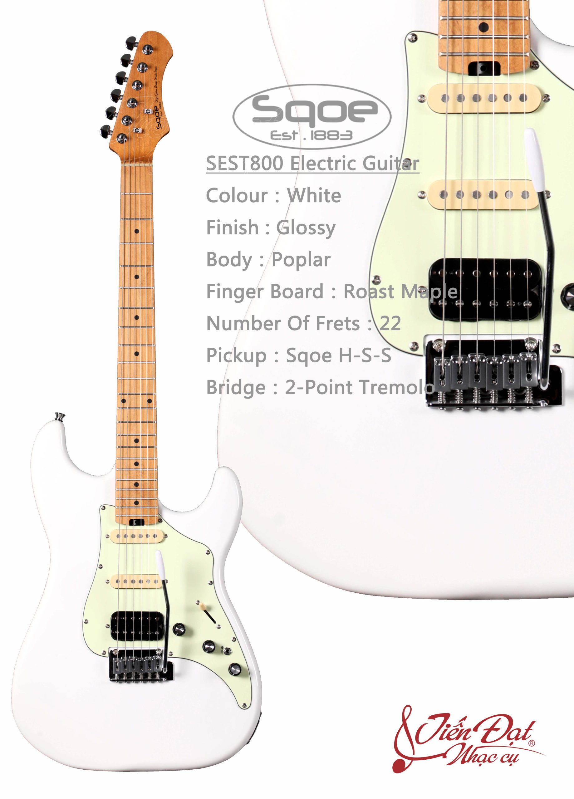 Đàn guitar điện SQOE SEST800 27