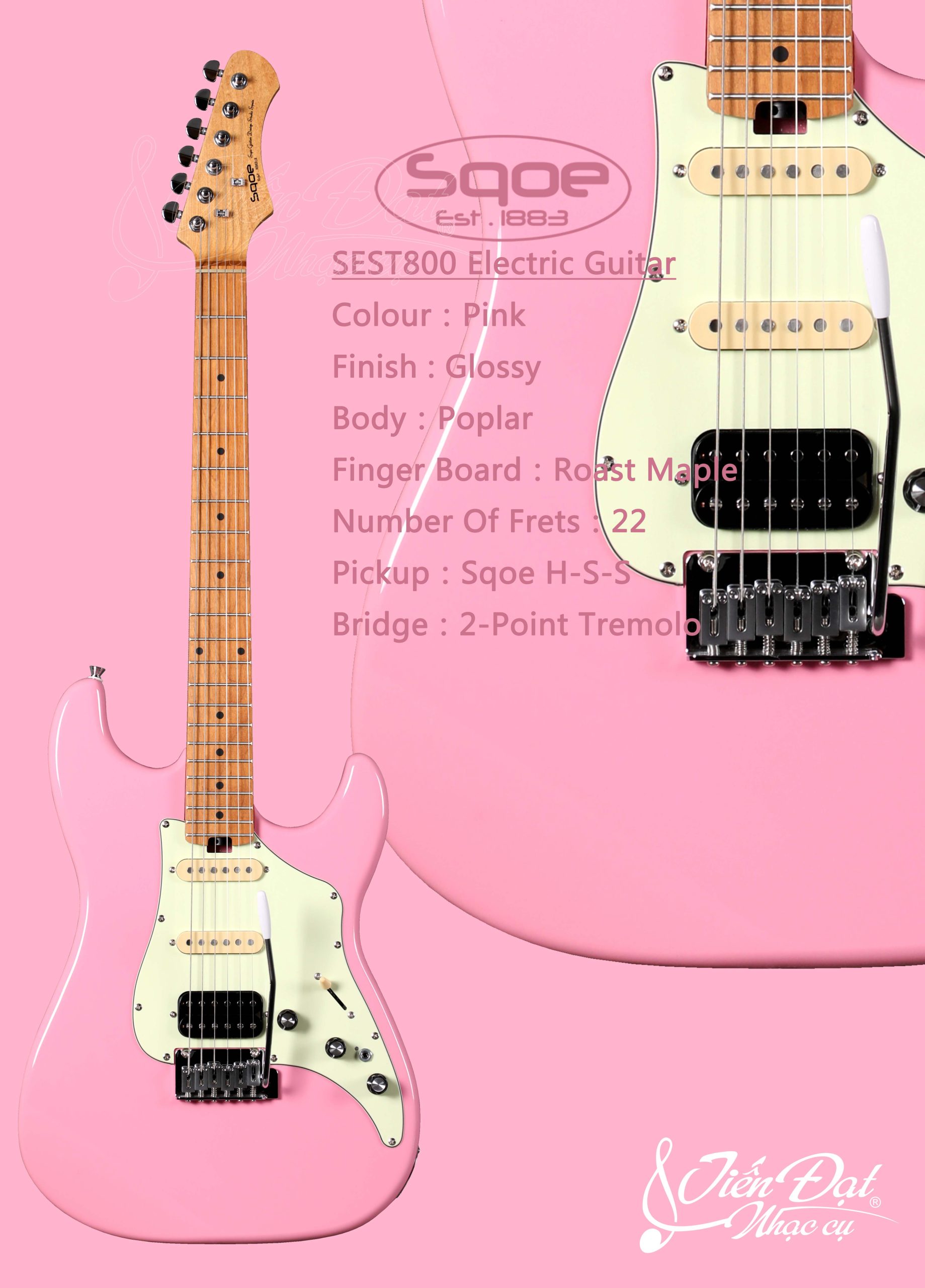 Đàn guitar điện SQOE SEST800 26
