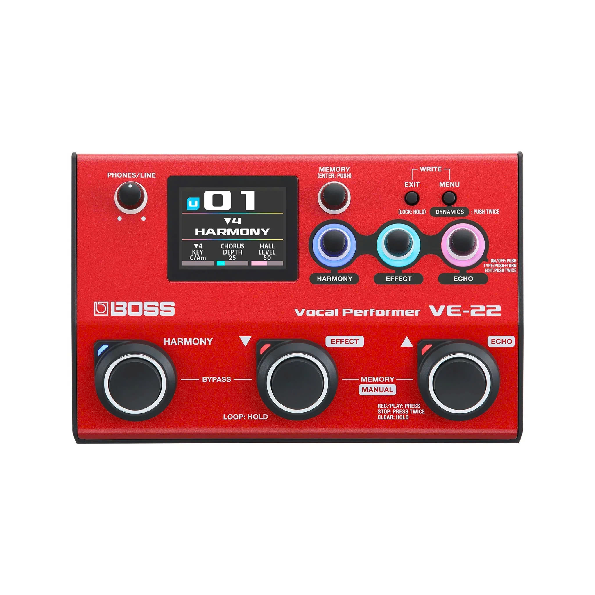 Pedal Vocal Boss VE-22 - Vocal Performer 0