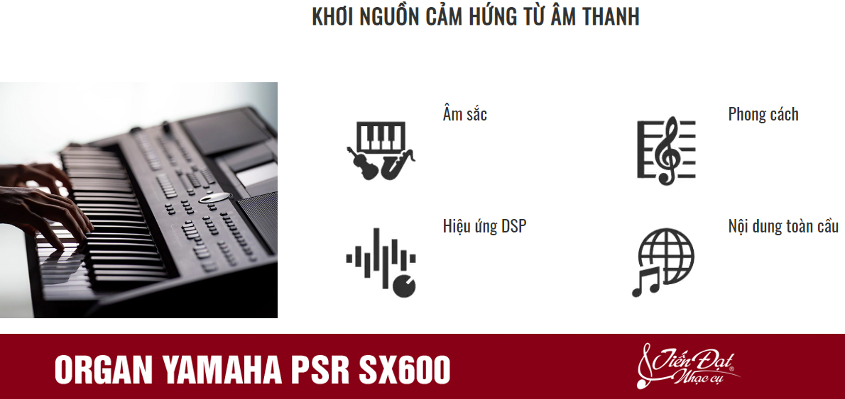 PSR SX600 gia re, tinh nang